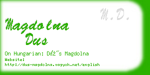 magdolna dus business card